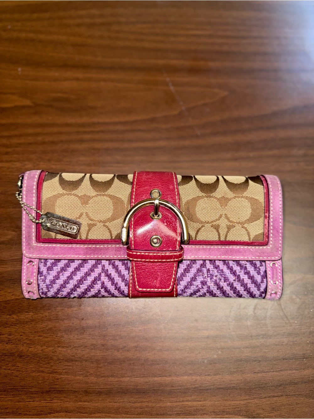 LIMITED EDITION/RARE Coach Purple Soho Signature C Wallet